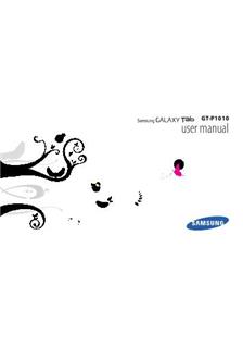 Samsung Galaxy Tab (Wifi) manual. Camera Instructions.